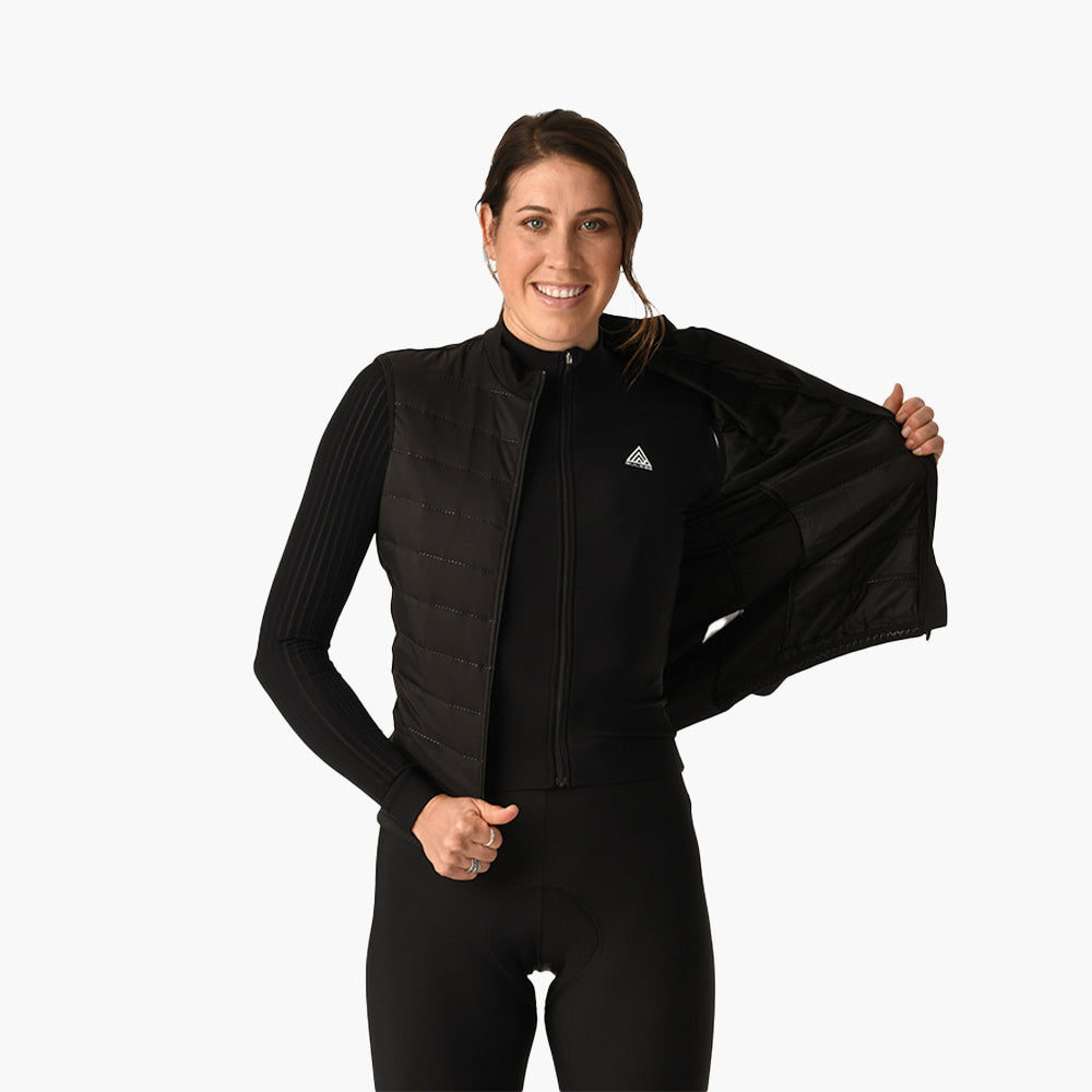 Women's Insulated Gilet | Rule 28 Cutting Edge Cycling Apparel