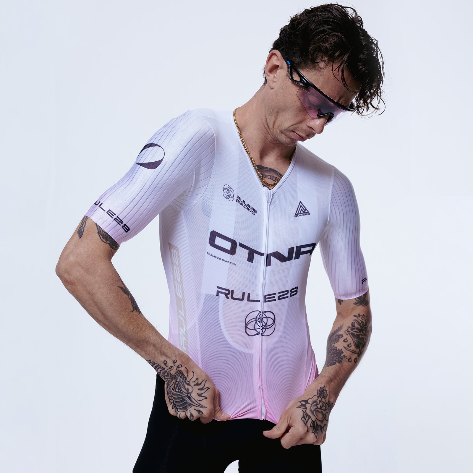 【新品未使用(プリントにじみあり)】 Rule 28 aero jersey M OTNR Aero Jersey | Rule 28